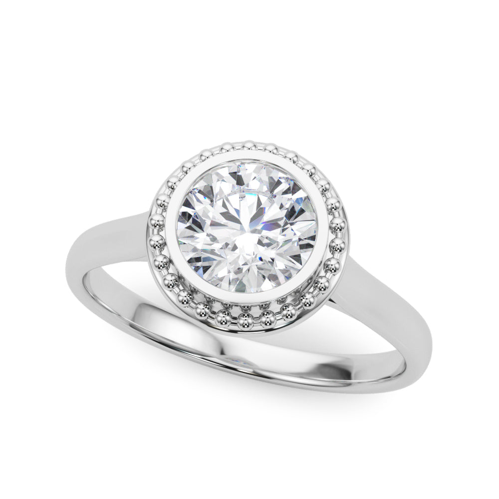 Bezel Set Solitaire Design Engagement Ring