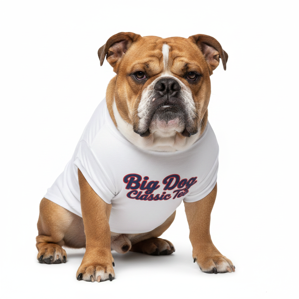 Big Dog Classic Tee - White